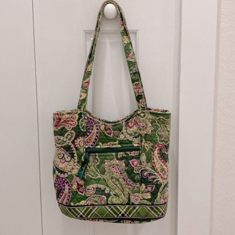 Vera Bradley Quilted Shoulder Bag in the Chelsea Green Pattern
